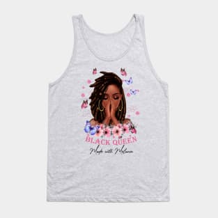 BLACK QUEEN Made with Melanin, Black Girl, Black Girl Magic Tank Top